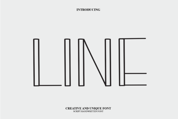Line Font Poster 1