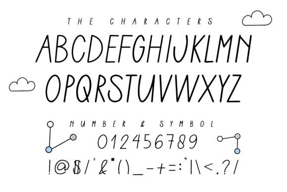 Line of Thinking Font Poster 2
