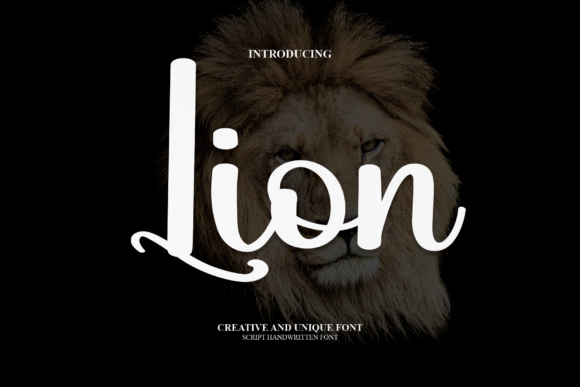 Lion Font Poster 1