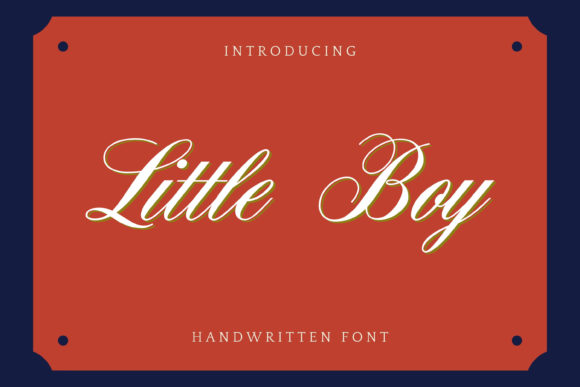 Little Boy Font Poster 1
