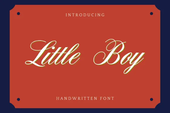 Little Boy Font Little Boy Font Poster 1