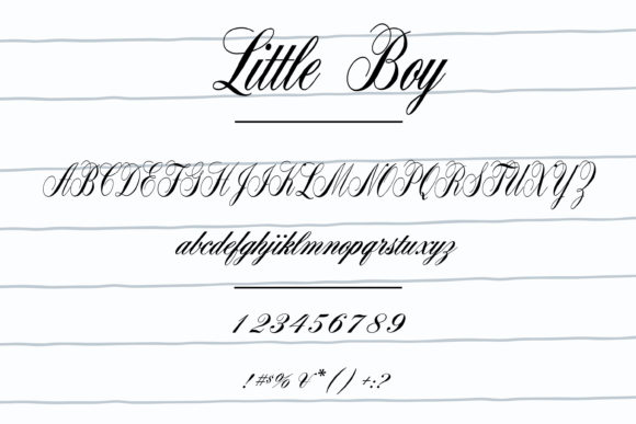Little Boy Font Poster 4