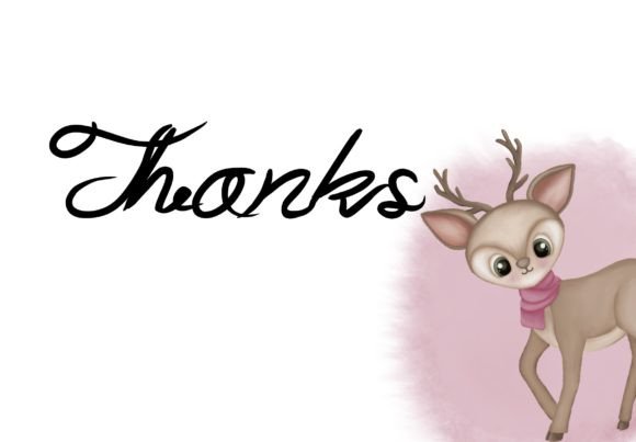 Little Deer Font Poster 8
