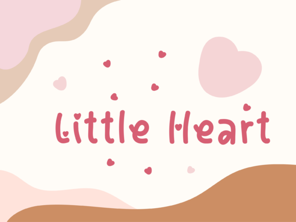 Little Heart Font Poster 1