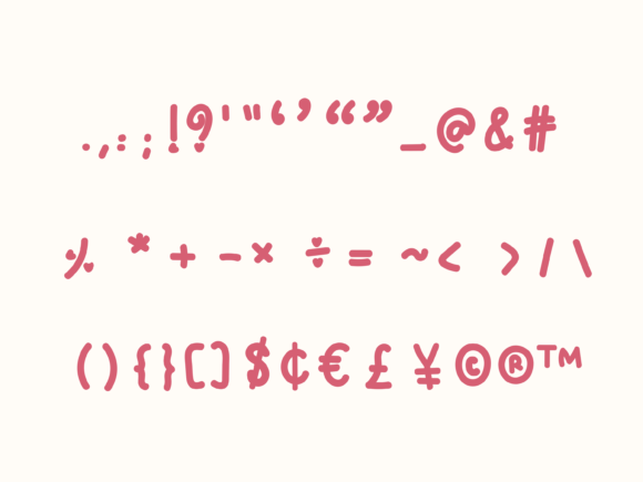 Little Heart Font Poster 5