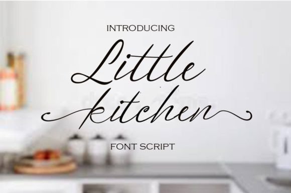 Little Kitchen Font Poster 1