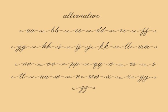 Little Kitchen Font Poster 6
