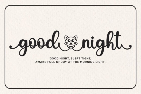 Little Kitty Font Poster 2