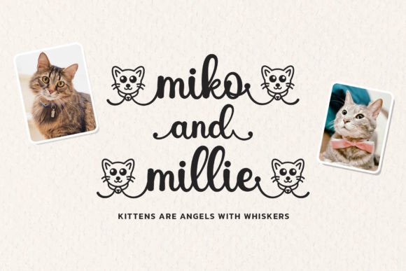 Little Kitty Font Poster 3
