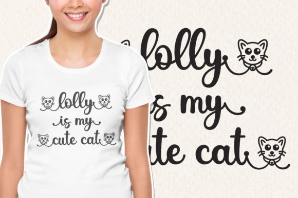 Little Kitty Font Poster 6