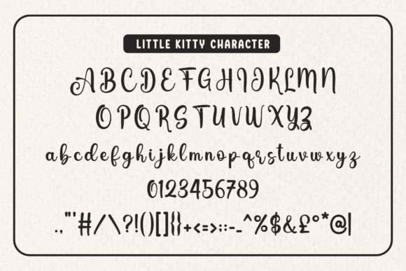 Little Kitty Font Poster 7