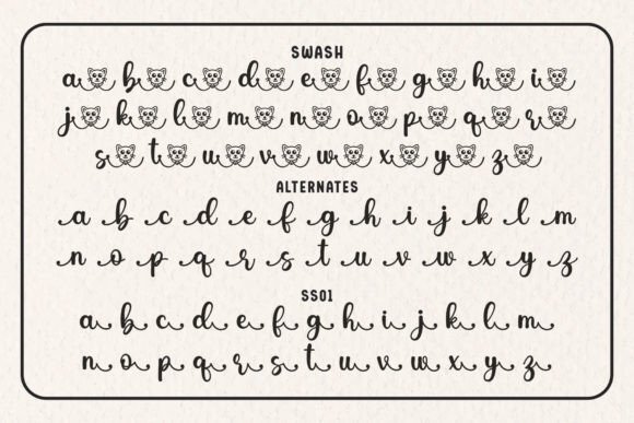 Little Kitty Font Poster 8