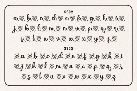 Little Kitty Font Poster 9
