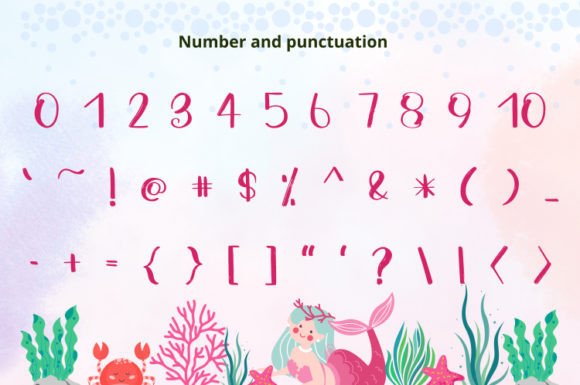 Little Mermaid Font Poster 6