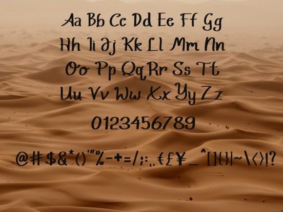 Little Mirai Font Poster 2