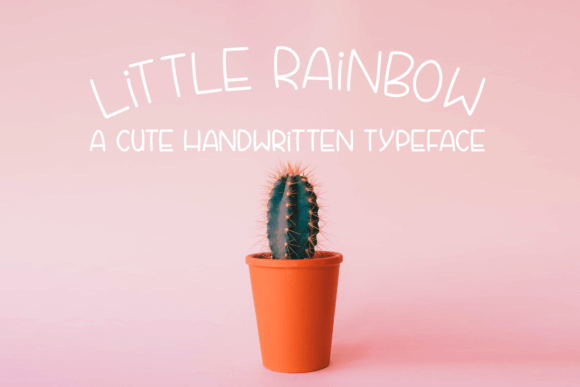 Little Rainbow Font Poster 1