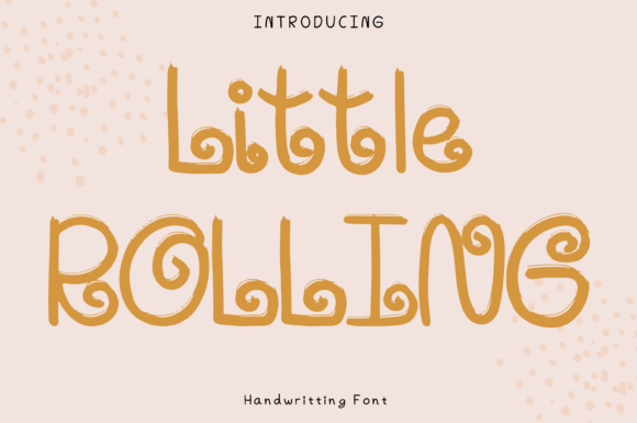 Little Rolling Font Poster 1