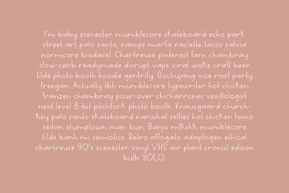 Llama Cottage Font Poster 6