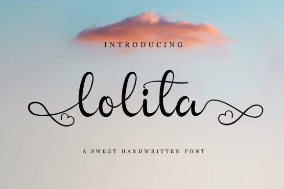 Lolita Font Poster 1