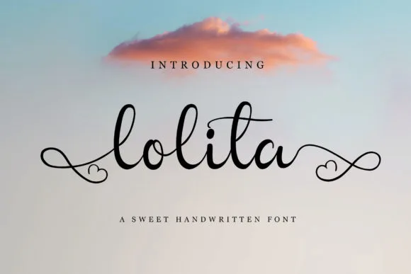 Lolita Font Lolita Font Poster 1