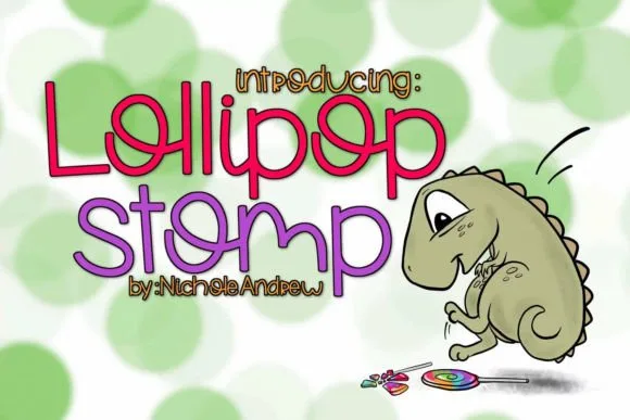 Lollipop Stomp Font Lollipop Stomp Font Poster 1