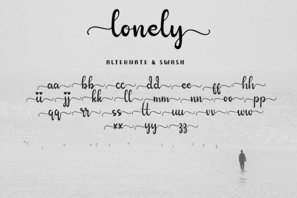 Lonely Font Poster 7