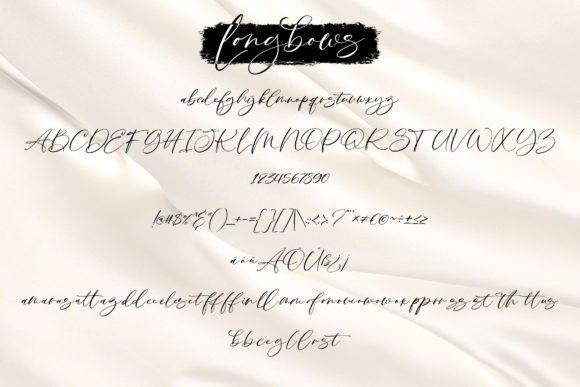 Longbows Font Poster 5