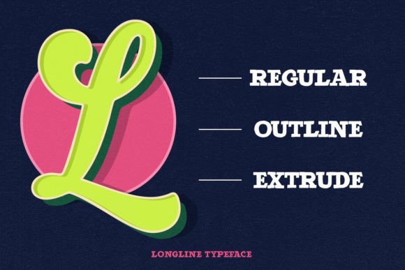 Longline Font Poster 3