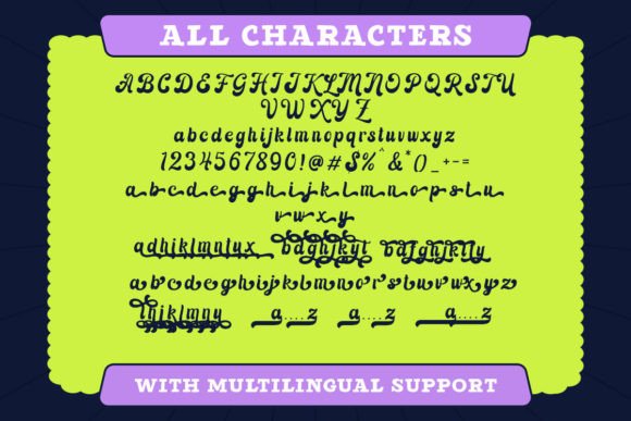 Longline Font Poster 8