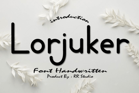 Lorjuker Font Poster 1
