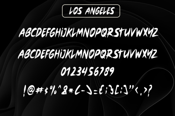 Los Angeles Font Poster 5