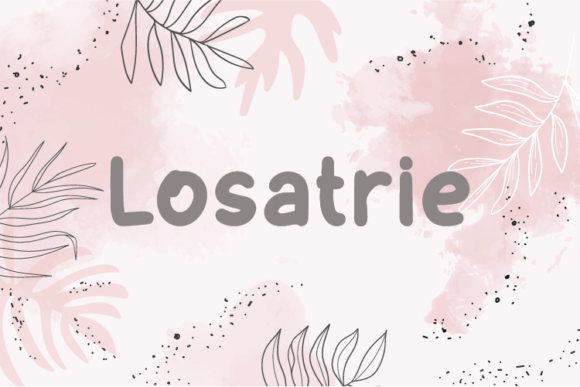 Losatrie Font Poster 1