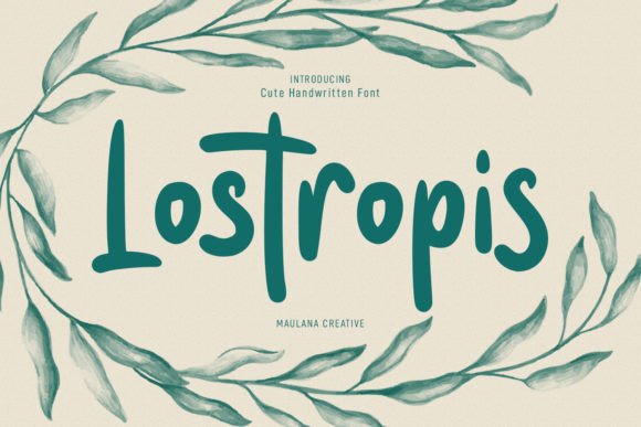 Lostropis Font Poster 1