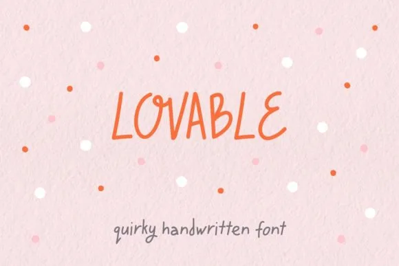 Lovable Font Poster 1