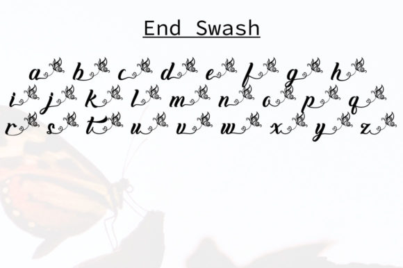 Love and Butterfly Font Poster 7