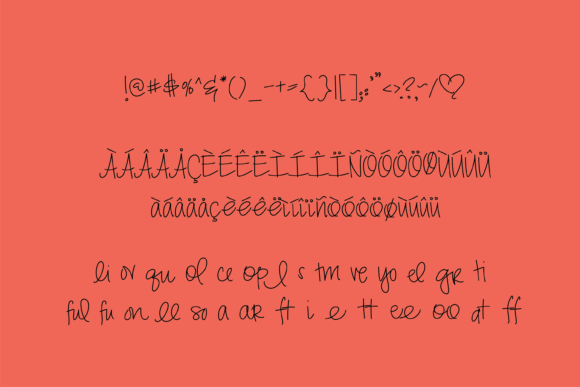 Love Caroline Font Poster 2