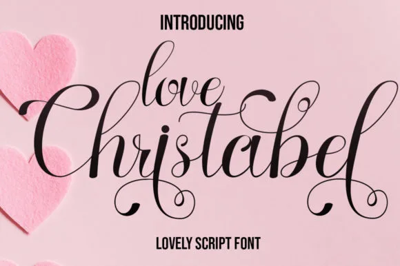 Love Christabel Font Love Christabel Font Poster 1