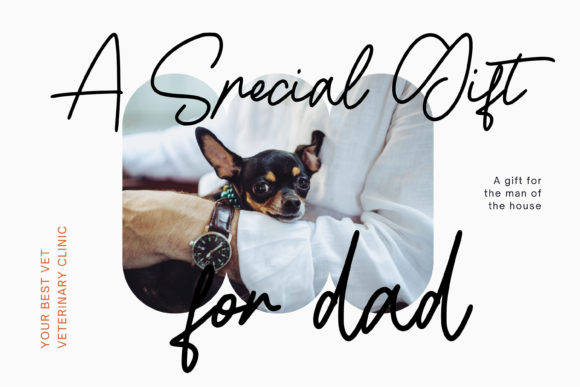 Love Dog Font Poster 2