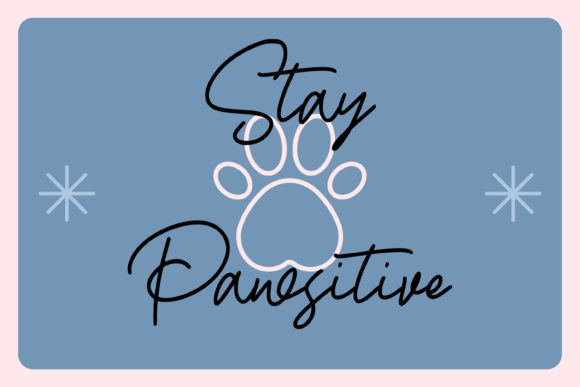 Love Dog Font Poster 3