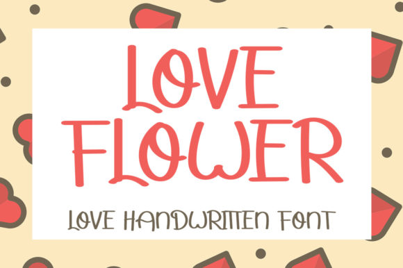 Love Flower Font Poster 1