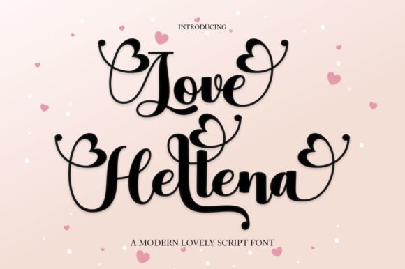 Love Hellena Font Poster 1