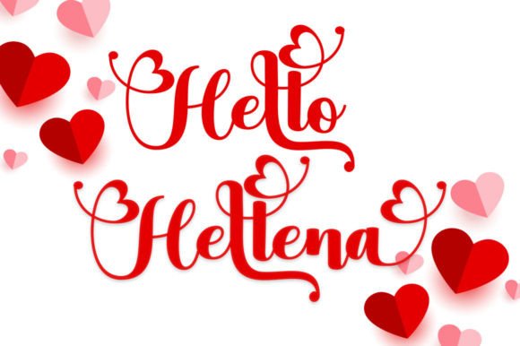 Love Hellena Font Poster 2