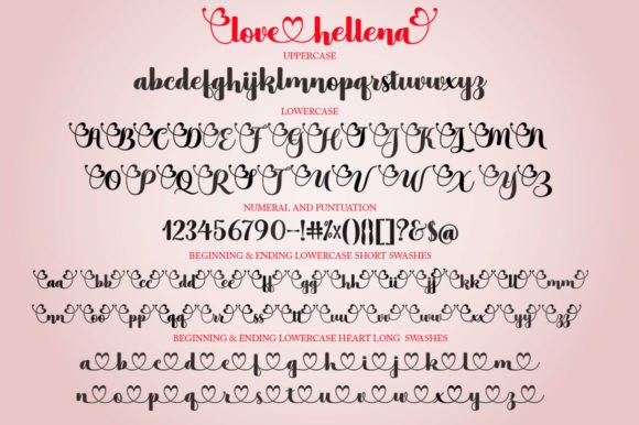 Love Hellena Font Poster 8