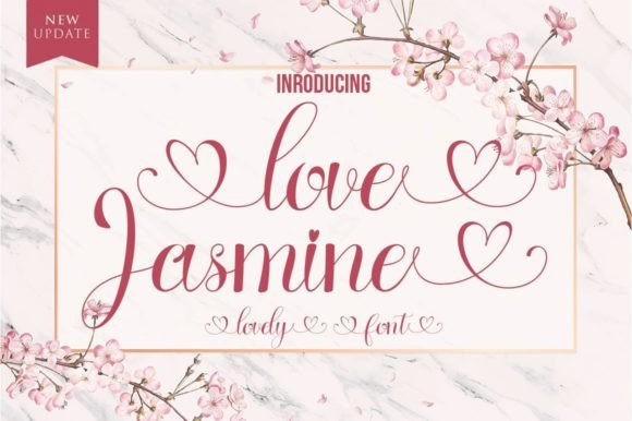 Love Jasmine Font Poster 1