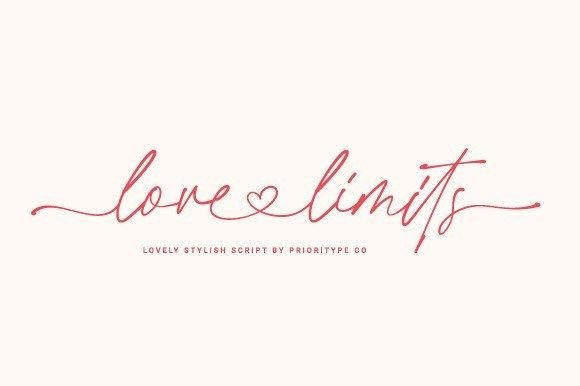 Love Limits Font Poster 1