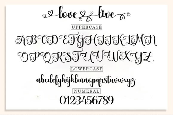 Love Live Font Poster 6