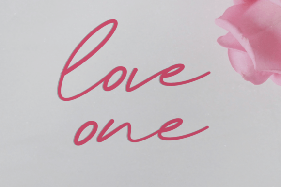 Love One Font Poster 1