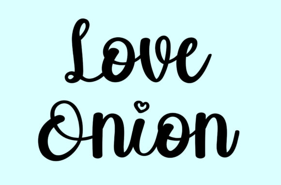 Love Onion Font Poster 1