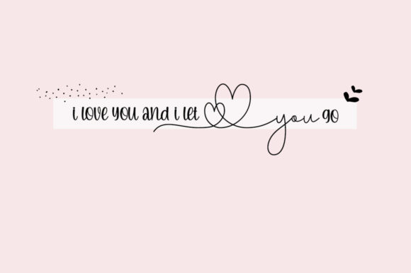 Love Pink Pallet Font Poster 4