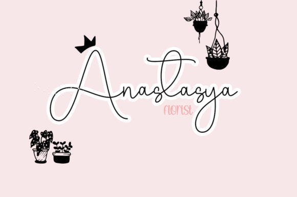 Love Pink Pallet Font Poster 5